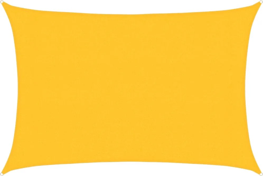 vidaXL sárga HDPE napvitorla 160 g/m² 3 x 4,5 m