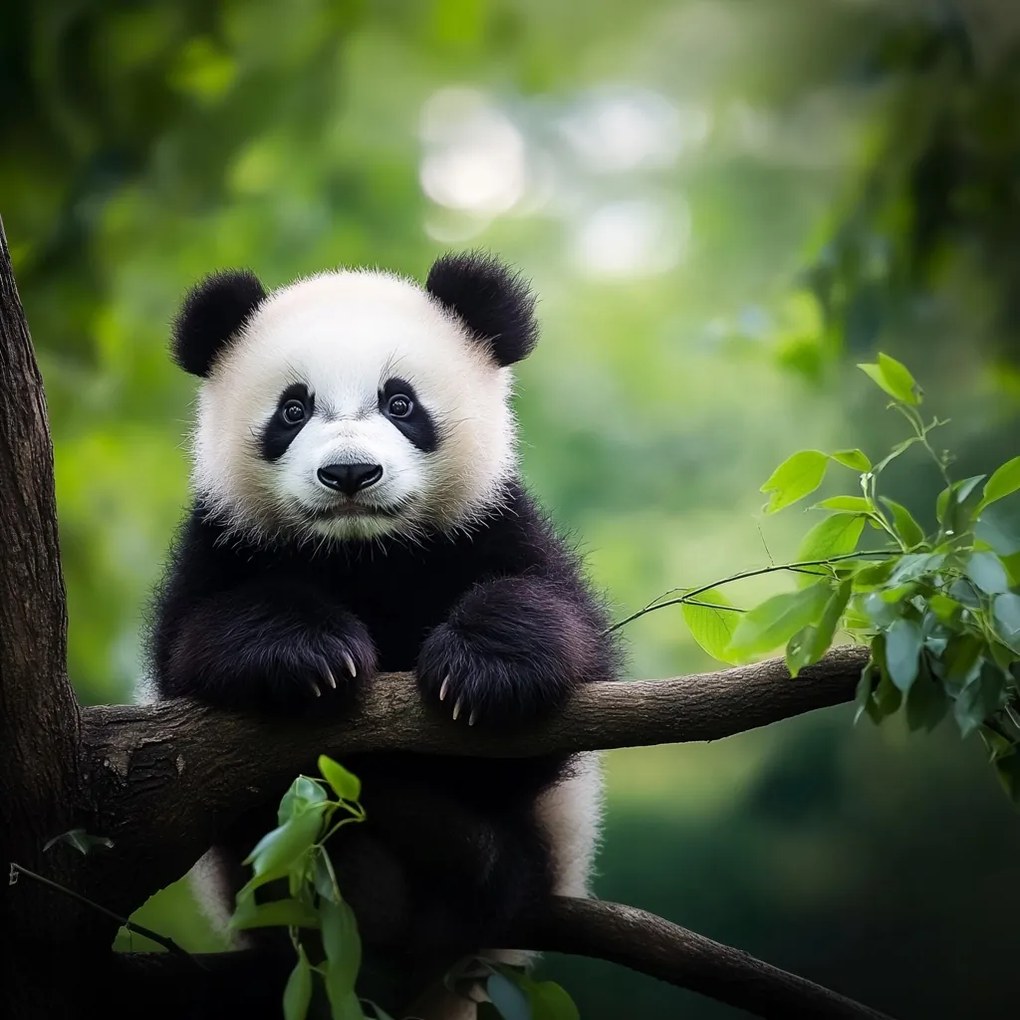 Canvas Vászonkép Természet Állatok Mackó Panda Mackó 80x80