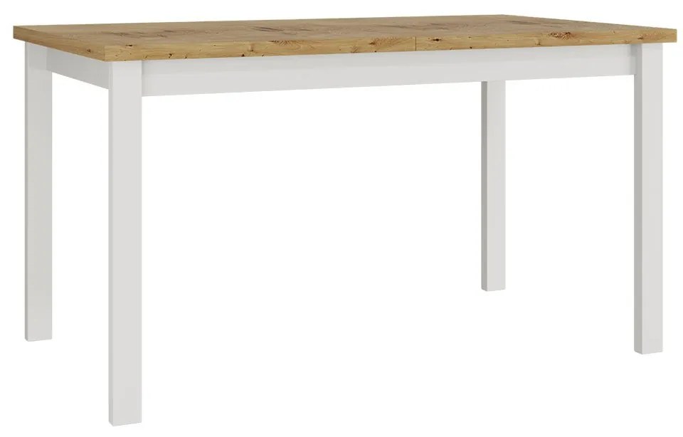 Széthúzható étkezőasztal Deasal 80 x 140 180 II (artisan tölgy + fehér)  (4-8 fő részére). 1105368