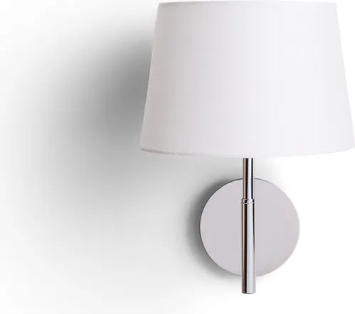RENDL BROADWAY nástěnná bílá chrom 230V LED E27 15W