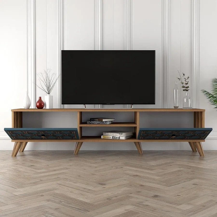 TV szekrény Class - Walnut, Chalcedony