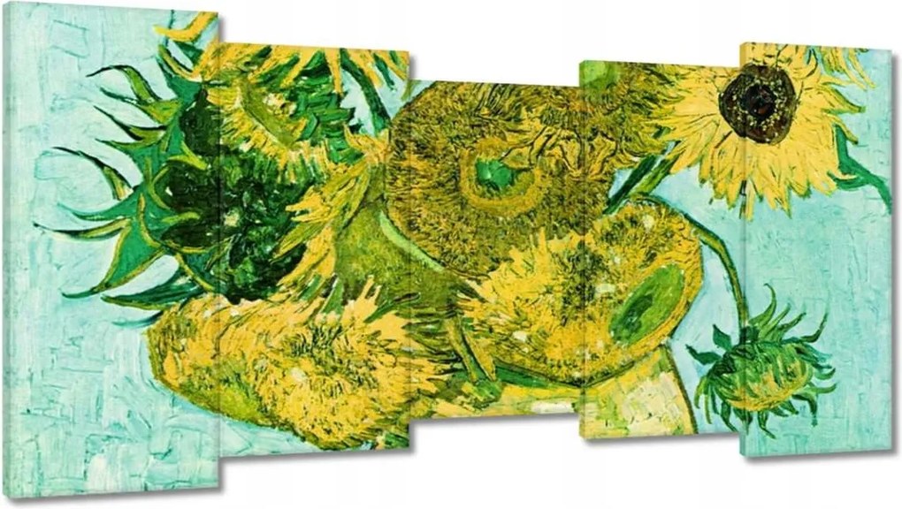 Festmények 150x80 Van Gogh napraforgók