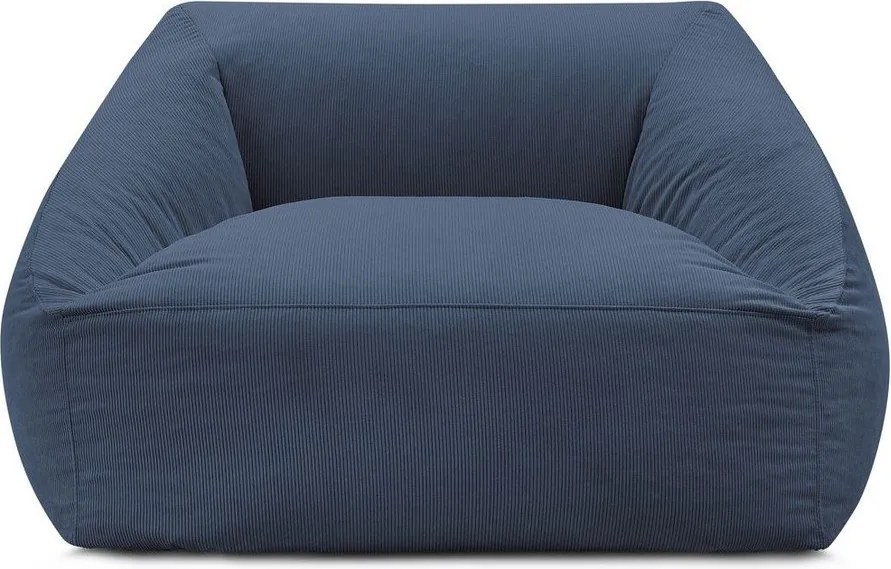Sötétkék kordbársony babzsákfotel Lilibet – Bobochic Paris