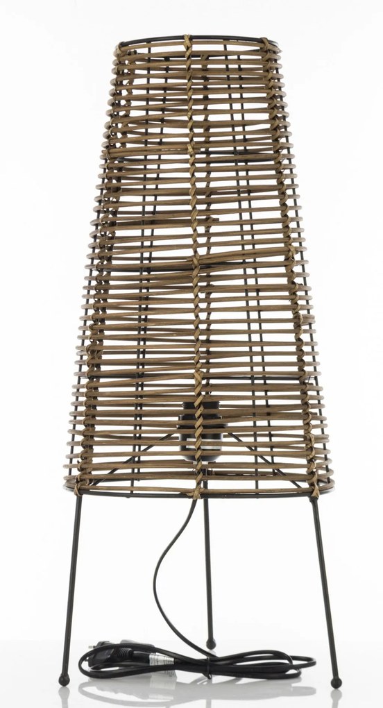 Rattan lámpa rattan barna 65x28x28cm