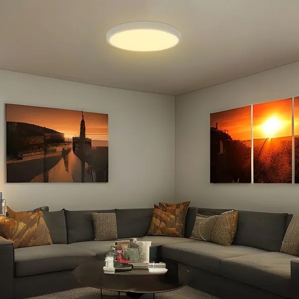 LED fürdőszobai mennyezeti lámpa szenzorral LED/24W/230V IP44 6500K Ø35 cm+DO