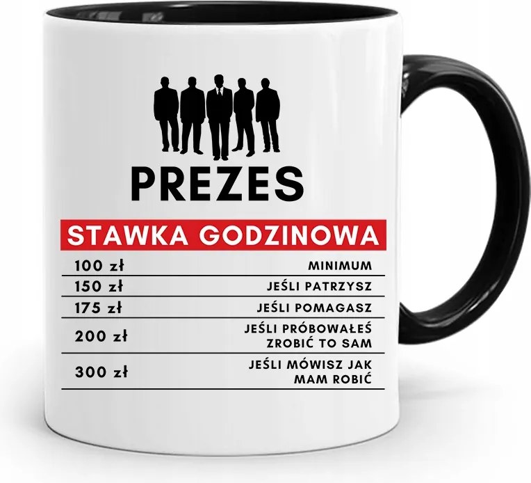 Elnök-vezérigazgatónak Fekete Ajándék Bögre fényképes nyomtatással