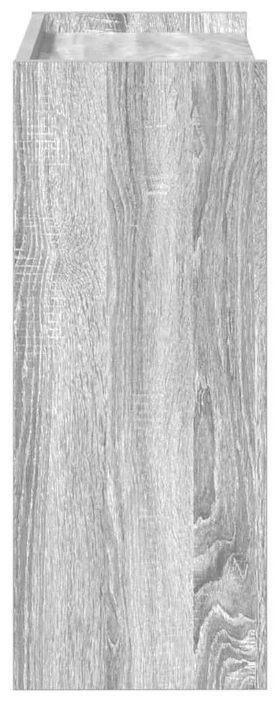 szürke sonoma színű szerelt fa cipőtartó 60x25x62 cm