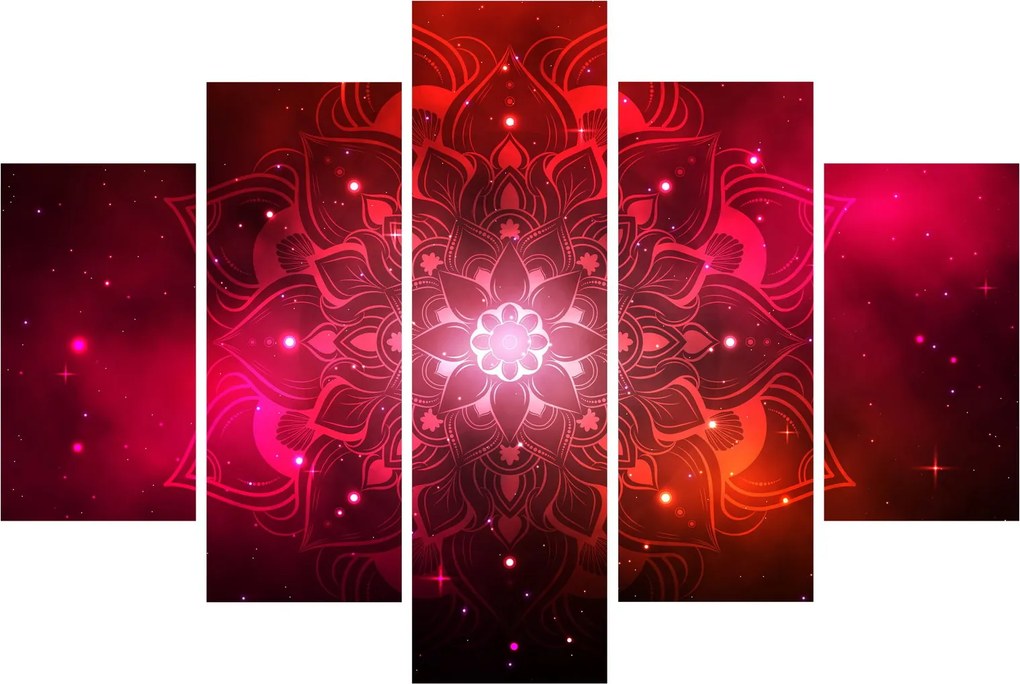 Piros absztrakció képe (150x105 cm)