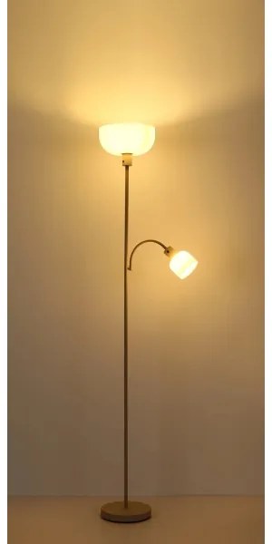 Globo 59947S - HINTON állólámpa 1xE27/40W/230V + 1xE14/25W