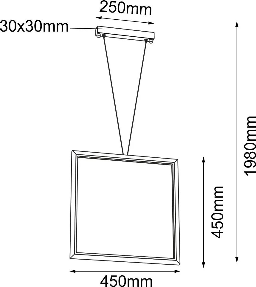 ANTIGO 5079 IKUNA Modern Led Függesztett Lámpa Fekete LED IP20