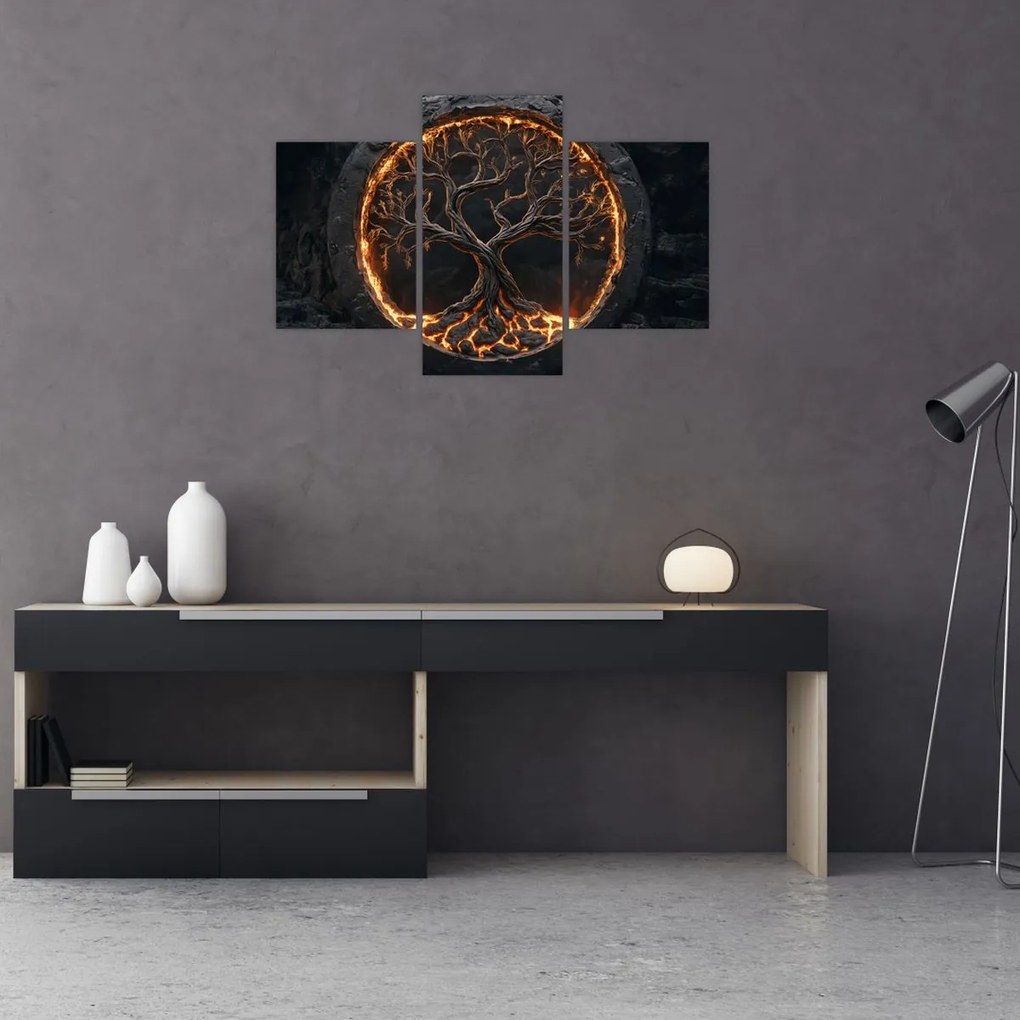 Kép – Életfa lávában I. (90x60 cm)