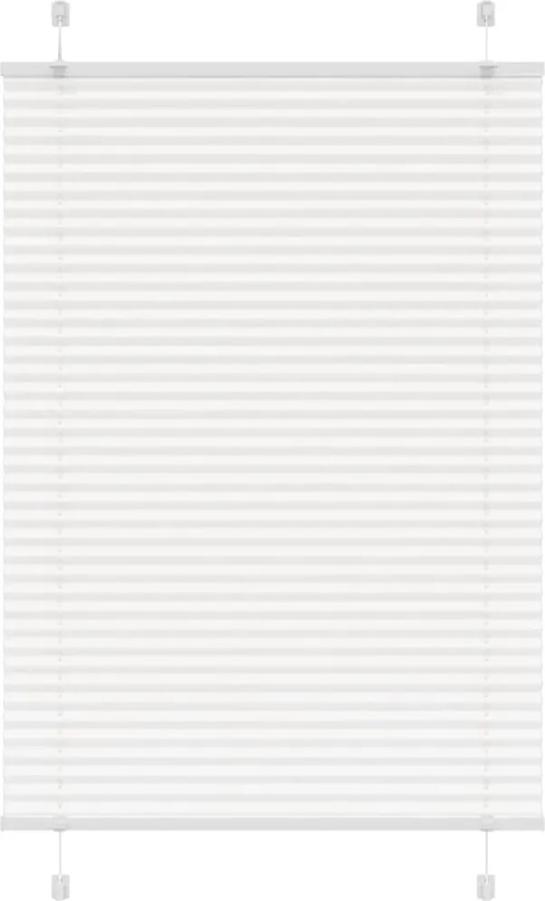 vidaXL pliszírozott redőny Fehér 100x150 cm szövetszélesség 99,4cm