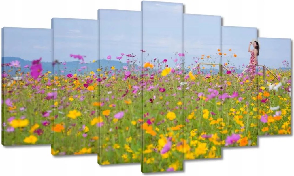 Vászonkép 140x80 Virágokkal teli rét