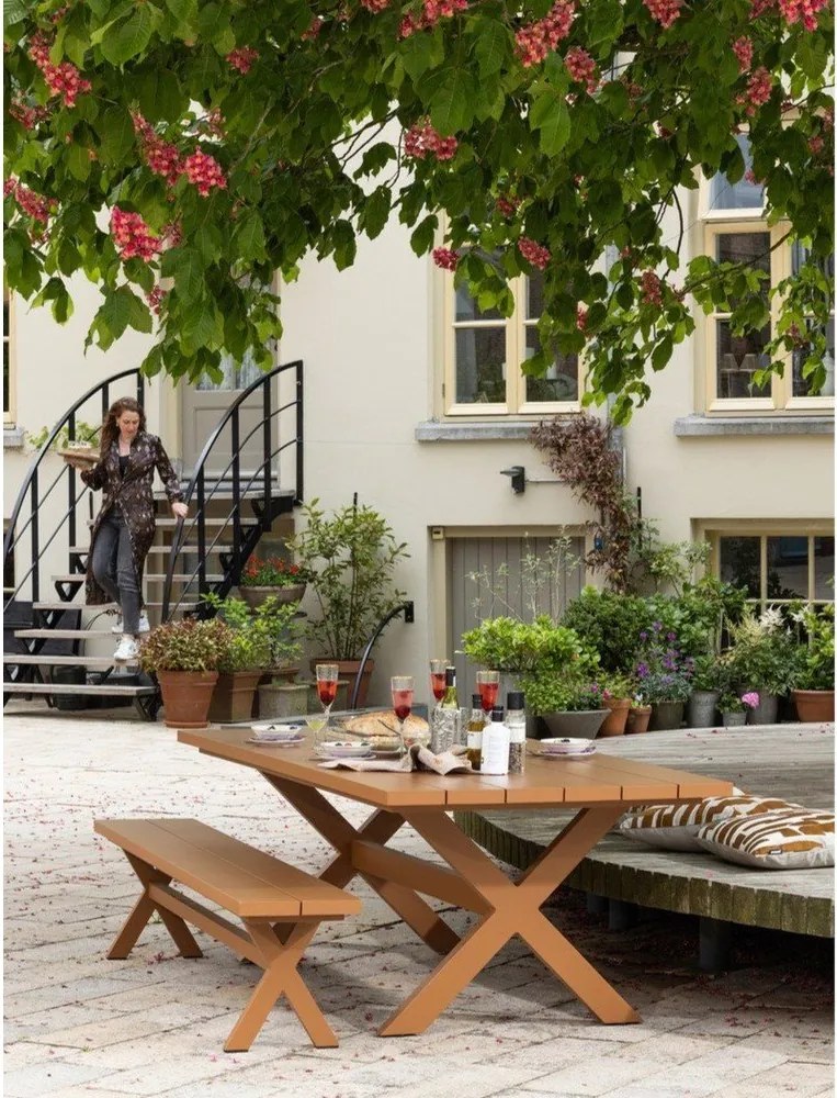 Alumínium kerti étkezőasztal 100x220 cm Delta – Exotan