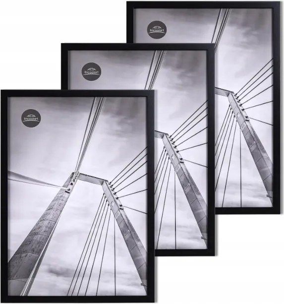 lincoolart Képkeret, 30 x 40 cm, fa, 3 db/csomag