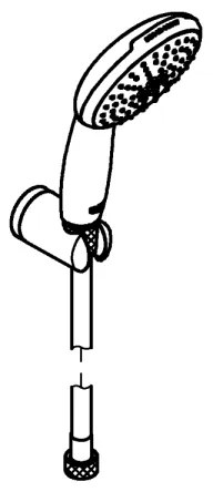 GROHE 27950001 - VITALIO START 110 zuhanyszett, fényes króm