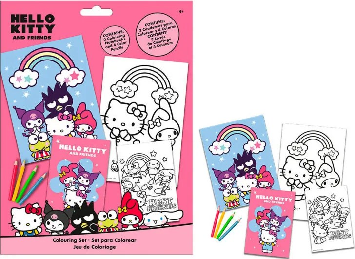 Hello Kitty Friends színező szett