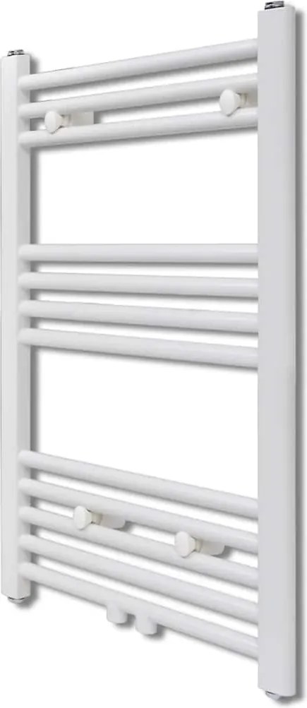 vidaXL Fürdőszobai egyenes törölközőradiátor központi fűtéssel 500 x 764 mm
