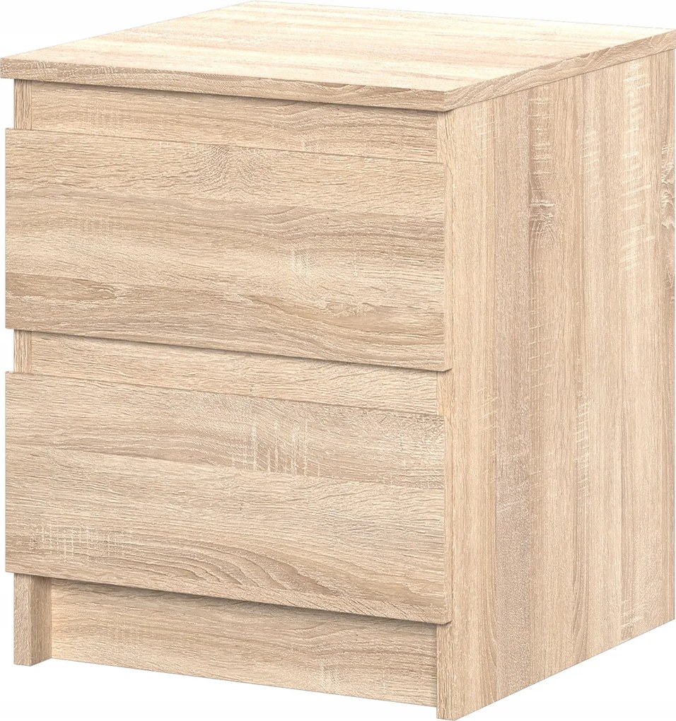 Éjjeliszekrény Stern T-1 40 cm, 2 fiókos, Sonoma tölgy matt