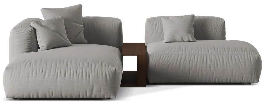 Világosszürke moduláris sarokkanapé (bal oldali) Martina – Micadoni Home