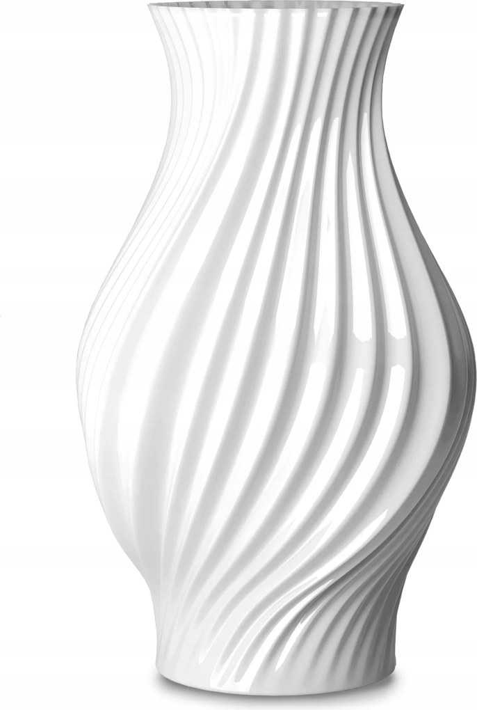 Lyngby Porcelain Twist Virágváza 25 cm Fehér