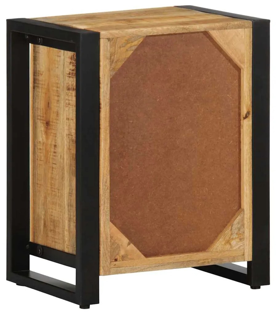 Éjjeli szekrények 2 db tömör nyersfa mangó