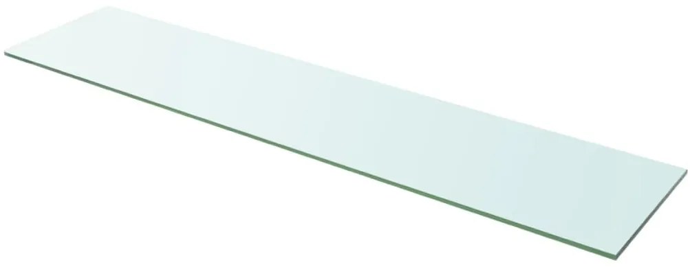 vidaXL 110x25 cm átlátszó panel üvegpolc