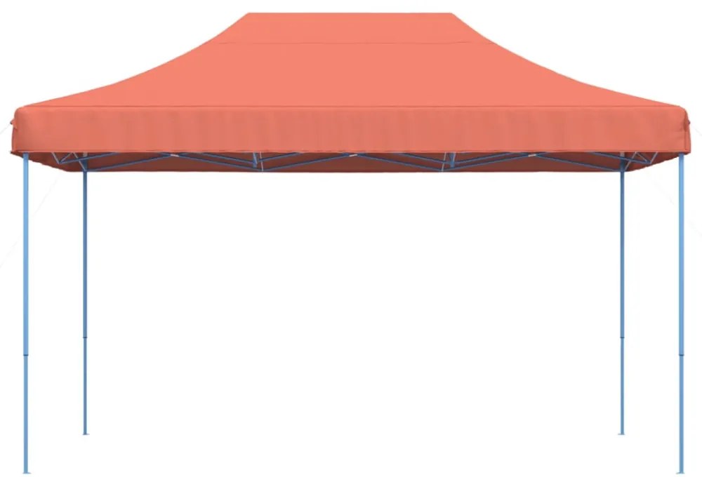 terrakotta összecsukható felugró rendezvénysátor 440x292x315 cm