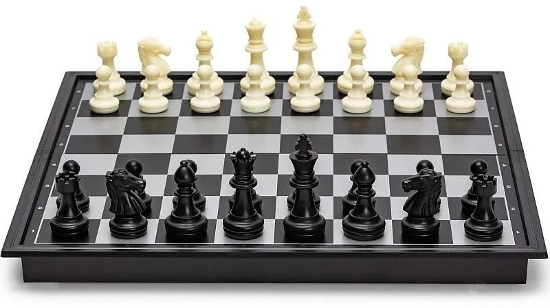 Procart Mágneses sakkjáték, interaktív játék 32 figurával, 32x32 cm-es játéktáblával