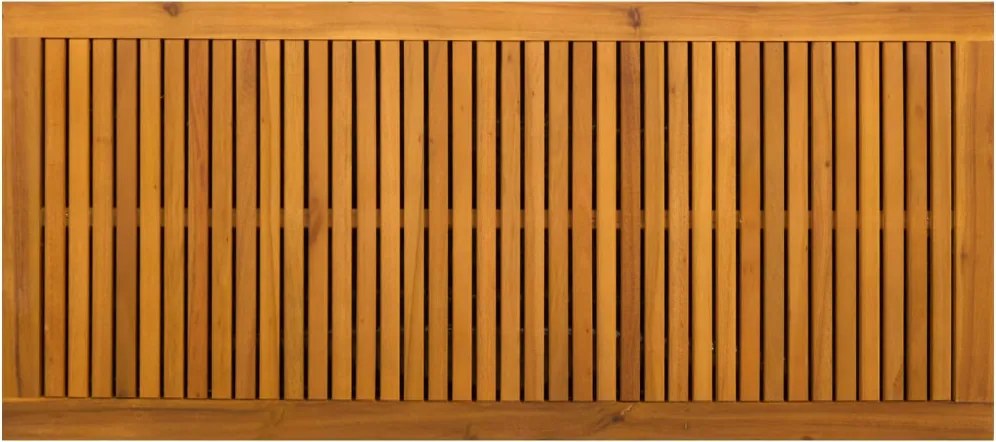vidaXL Kerti Tároló Doboz 185 L Tömör Akácfa 113 x 50 x 56 cm Fekete