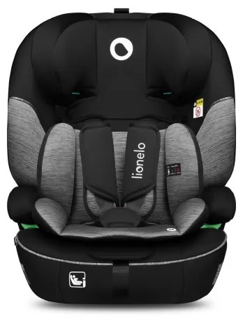 Lionelo - Autós gyerekülés LEVI i-Size 76-150 cm Fekete Szürke