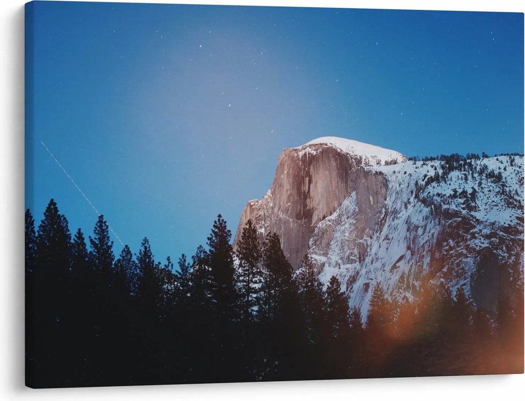 Kép - Éjszakai hegycsúcs (70x50 cm)