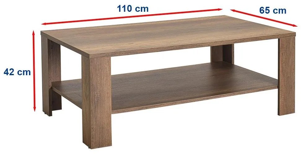 Dohányzóasztal Salome 2 (Oslo dió) . Akció -15%. 1109368