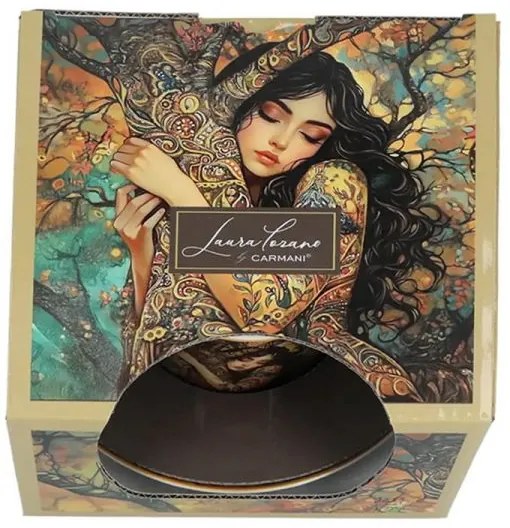 Laura Lozano porcelán csésze aljjal - 230 ml - díszdobozban