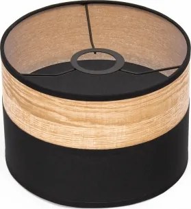 Kábeles függőlámpa ALBA 1xE27/15W/230V átm. 20 cm fekete/barna