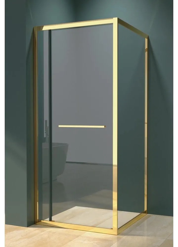 Firenze zuhanykabin Gold 6mm 80 cm