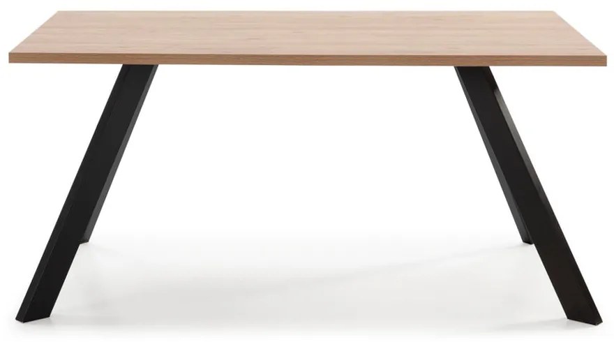 Étkezőasztal tölgyfa dekoros asztallappal 90x160 cm Texas – Marckeric