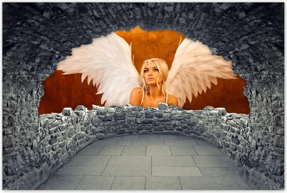 Poszterek 120x80 Angyal szőke haj