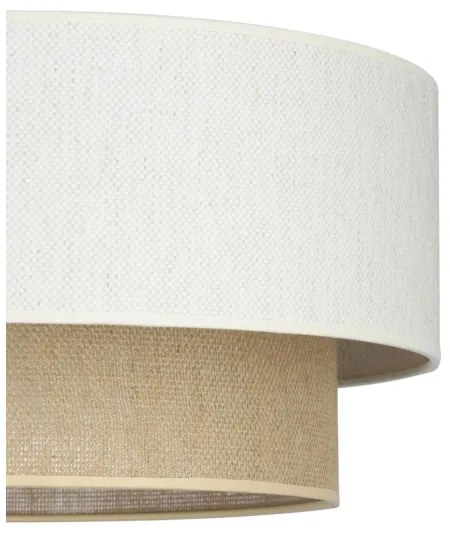 NATIA felületre szerelhető csillár 1xE27/60W/230V, fehér/barna