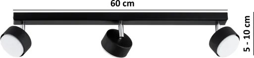 Brilagi - LED spotlámpa MONO 3xGX53/30W/230V fekete