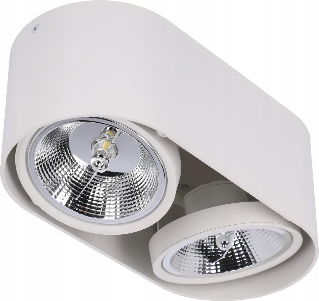 Falra Szerelhető Lámpatest 2x AR111 Mozgatható Led Cső GU10