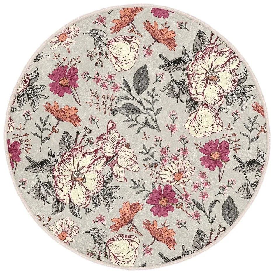 Mosható-robotporszívóval tisztítható kerek szőnyeg ø 100 cm Comfort – Mila Home