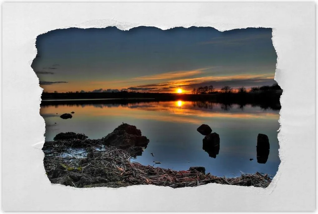 Poszterek 90x60 Naplemente tó