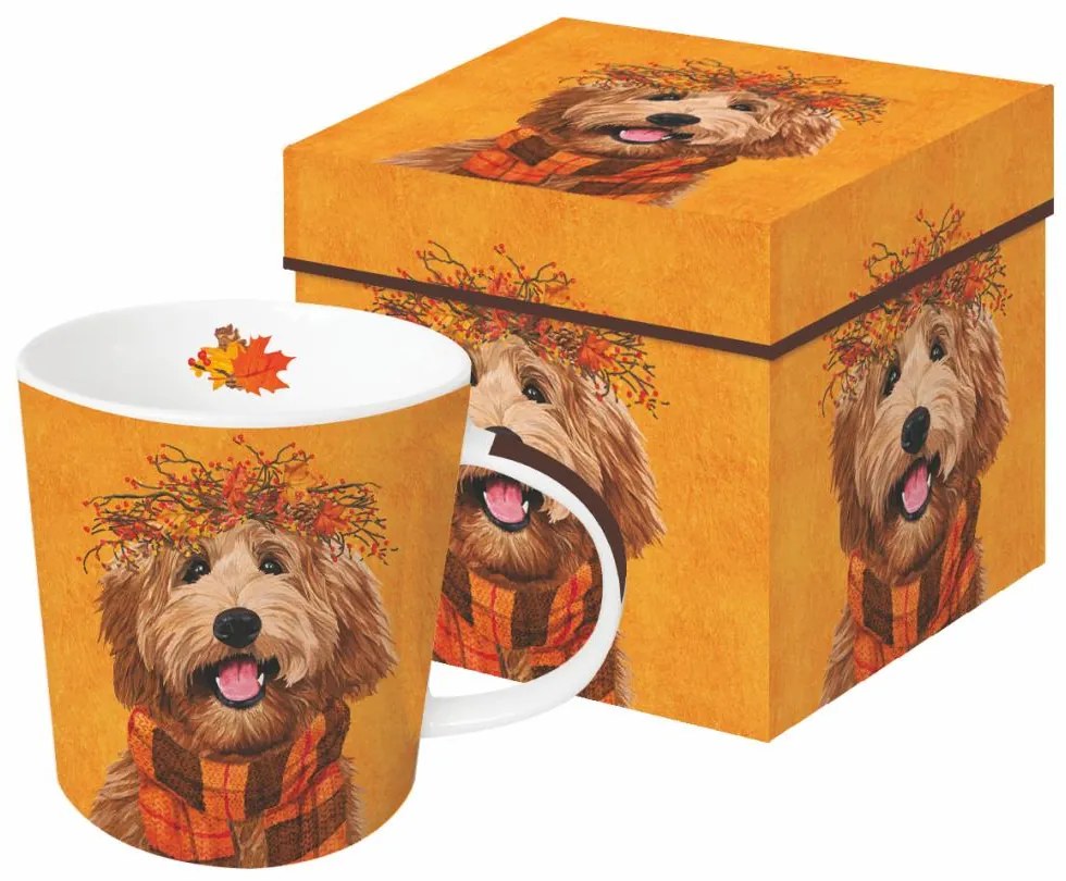 Dudley kutyás karácsonyi porcelán bögre díszdobozban