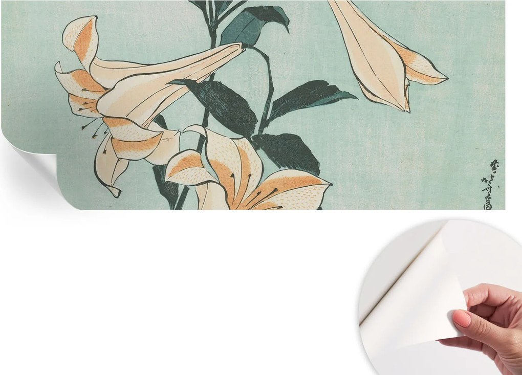 Dekoratív Öntapadós Tapéta Divatos Minták Finom liliomok 250x104 cm