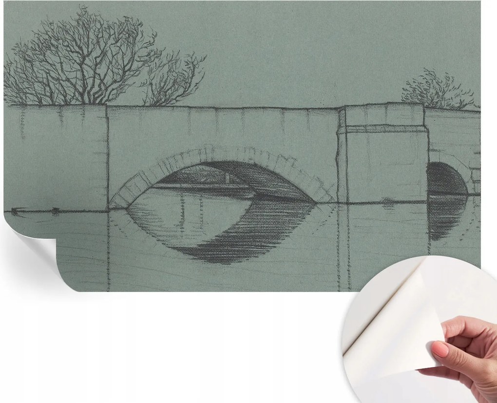 Öntapadós Dekoratív Fotótapéta Hálószobába Íves híd 416x254 cm
