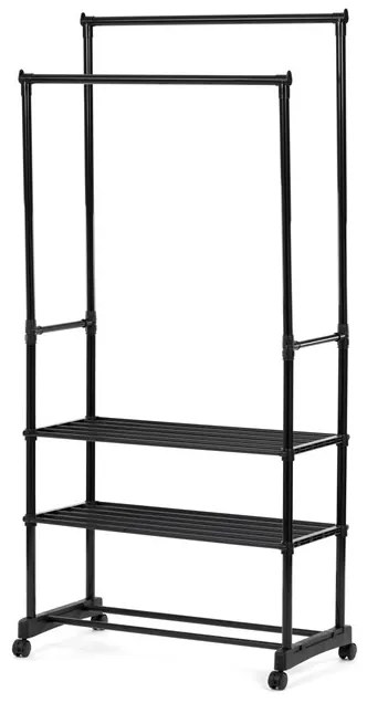 Fekete Fém Ruhafogas. BK – GD-166