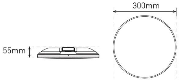 LED Fürdőszobai mennyezeti lámpa SLIDE LED/6/12/18/24W/230V IP44 fehér