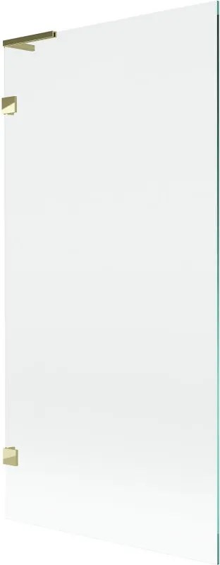 Mexen Lunar L egyajtós kádparaván 90 x 150 cm, átlátszó, arany - 897L-090-000-50-00