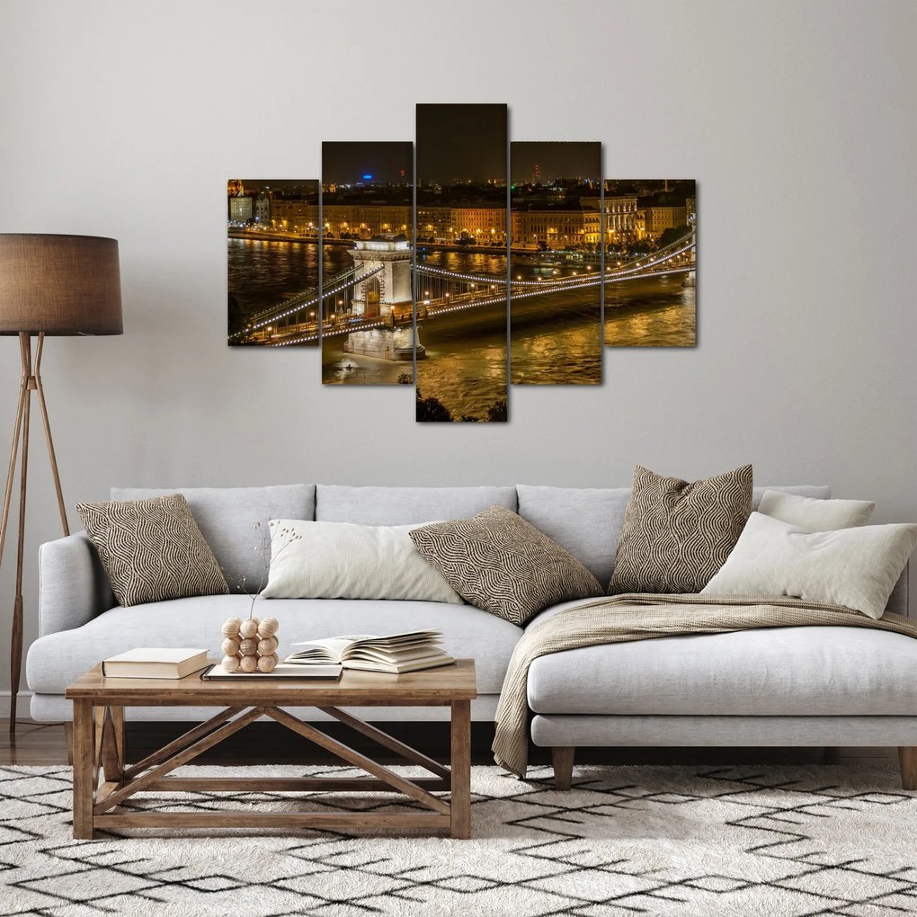 Éjszakai város képe (150x105 cm)